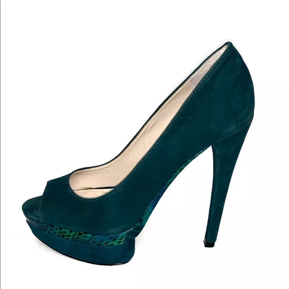 Boutique 9 Nixit Suede Platform Open Toe Heels